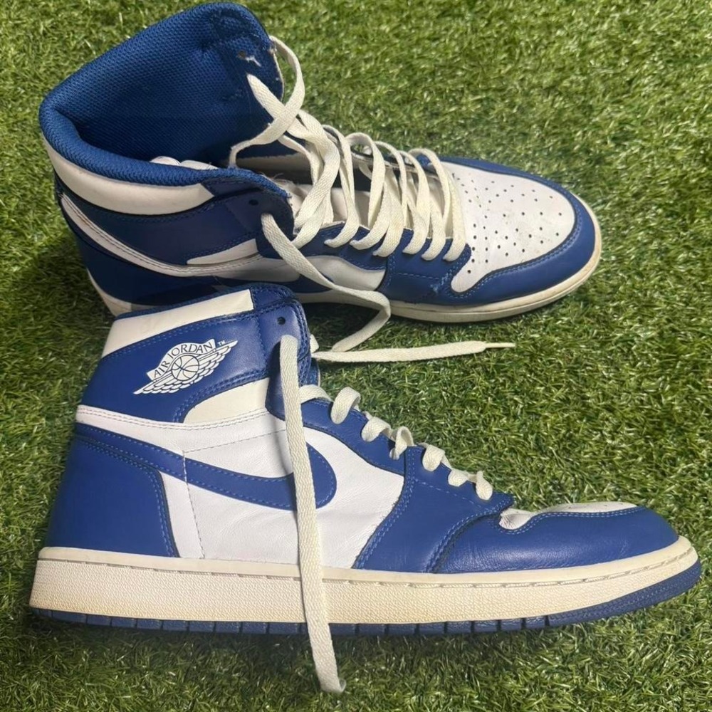 Jordan 1 Retro High OG Storm Blue 2016 Size 12 #jordan1 #jordan #y2k #preloved - Picture 4 of 7
